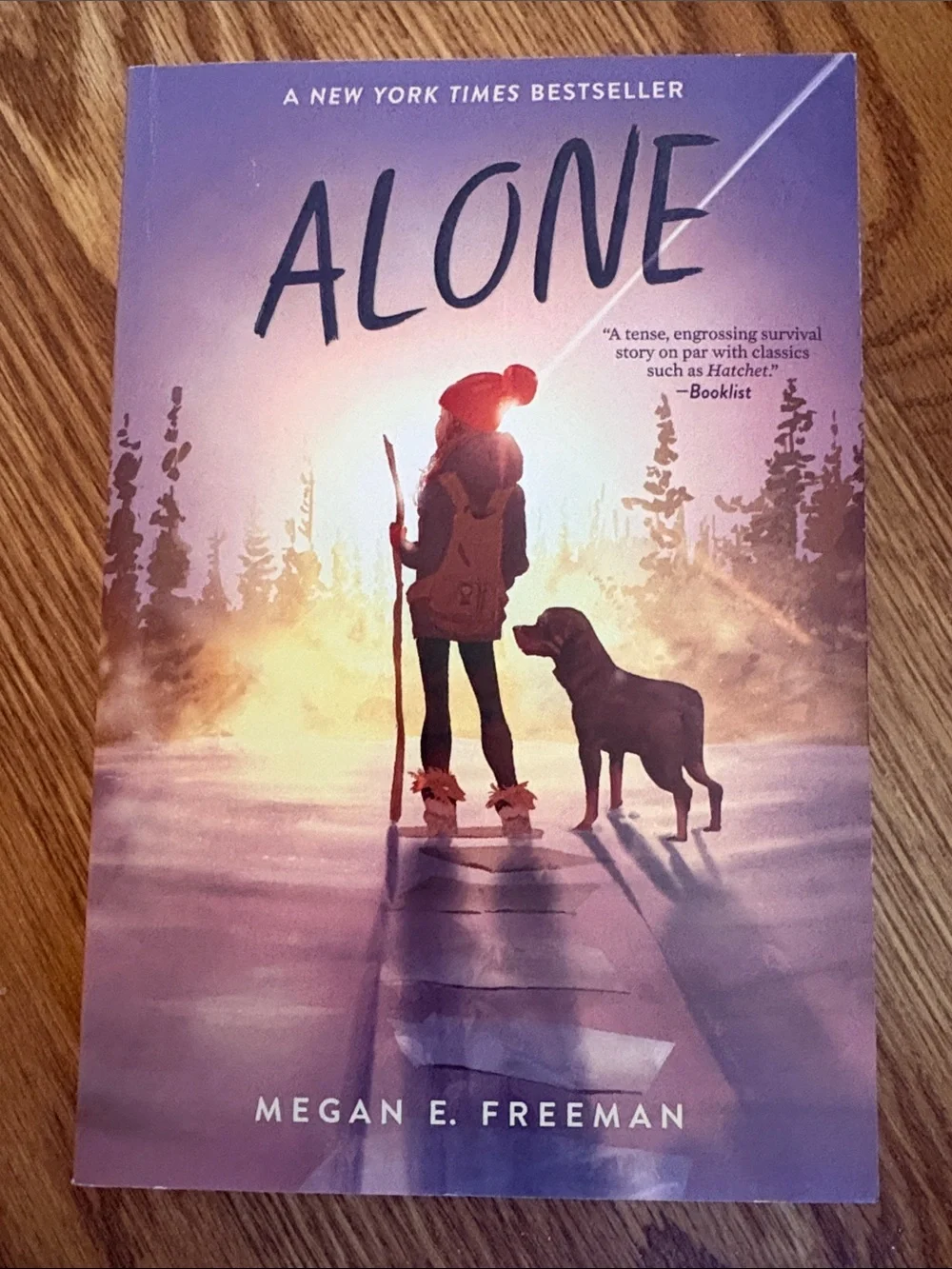Alone by Megan E. Freeman — Purple Cover Paperback